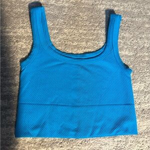 Ribbed NikiBiki Tank Top Neon Blue